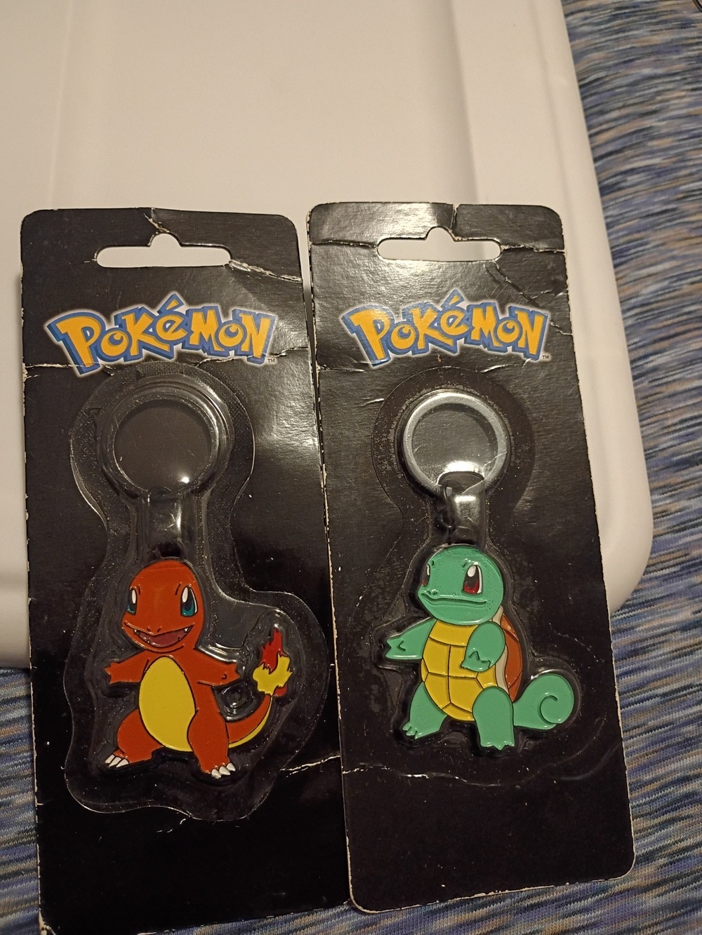 Pokémon Charm Keychains - Charmander & Squirtle